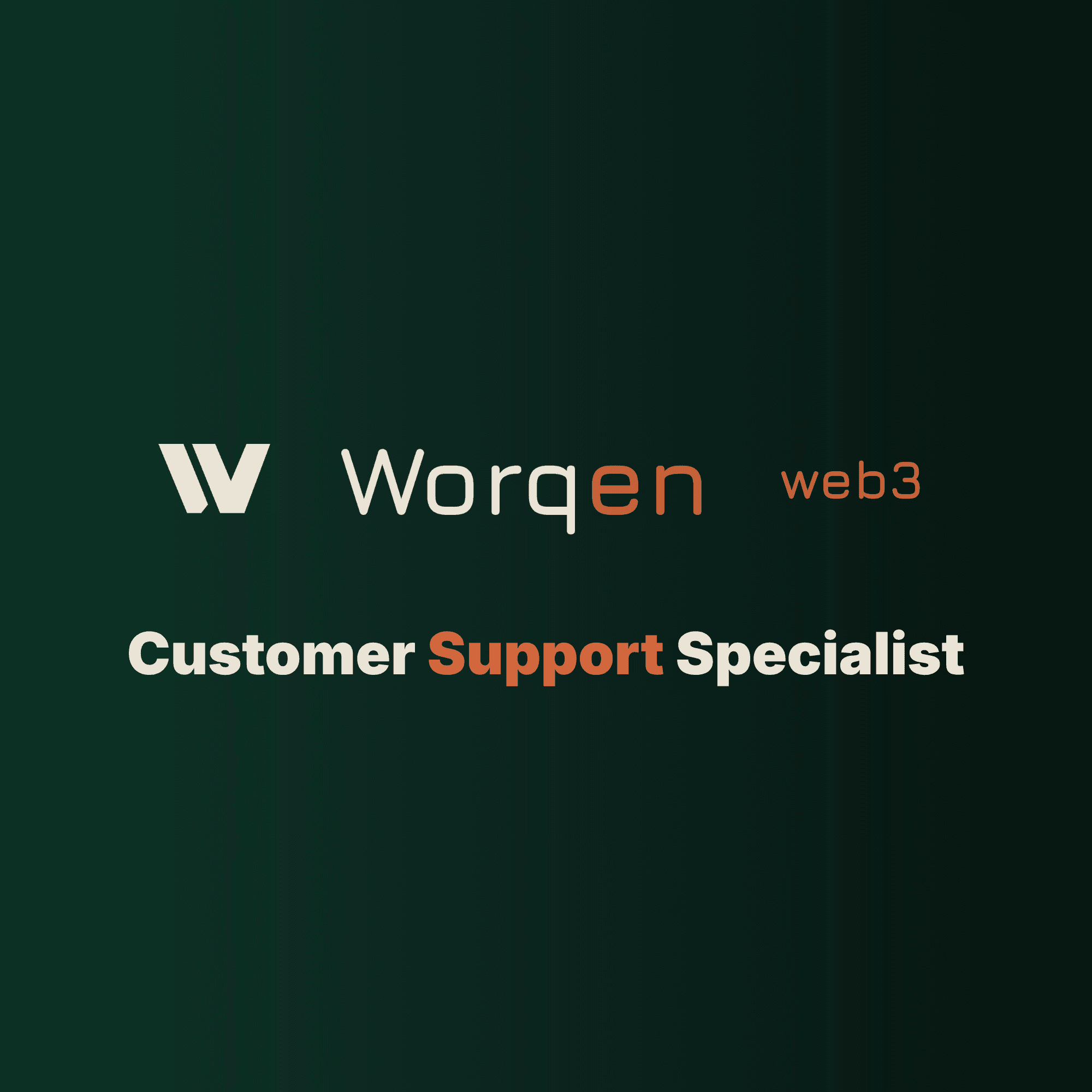 Customer Support Specialist