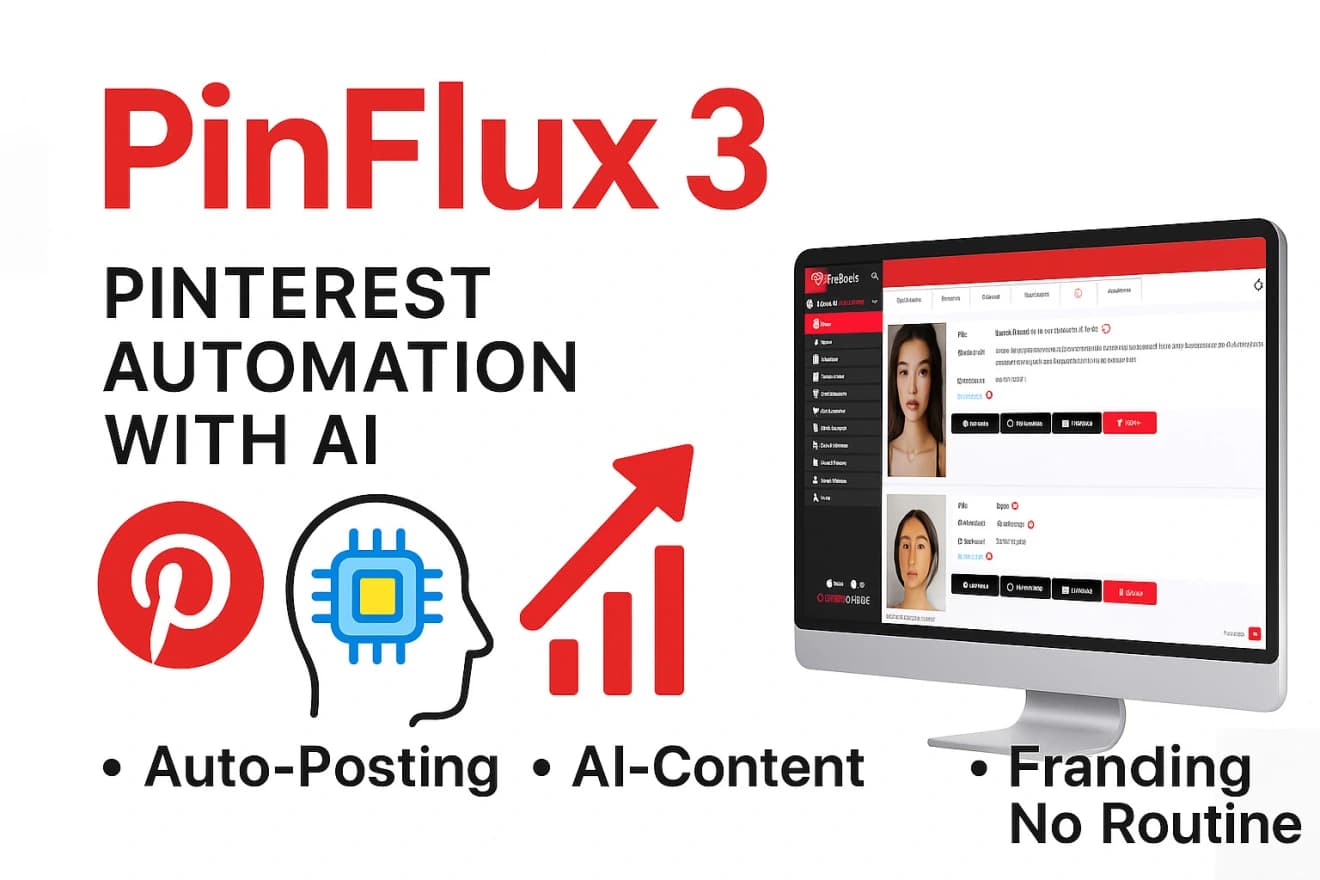 PinFlux 3 Pro - Pinterest Automation Software | Lifetime License - 1